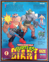Bebop with Turtle Shell Drill from Teenage Mutant Ninja Turtles - Giant Size manufactured by Playmates [Back]