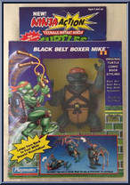 Black Belt Boxer Mike from Teenage Mutant Ninja Turtles - Ninja Action Turtles manufactured by Playmates [Front]