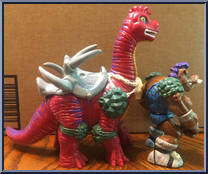 Cave Beast Bebop (with Boadacious Brontosaurus) from Teenage Mutant Ninja Turtles - Cave Turtles manufactured by Playmates [Loose]