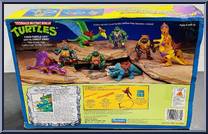 Cave Turtle Leo (with Dingy Dino) from Teenage Mutant Ninja Turtles - Cave Turtles manufactured by Playmates [Back]