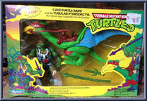 Cave Turtle Raph (with Tubular Pterodactyl) from Teenage Mutant Ninja Turtles - Cave Turtles manufactured by Playmates [Front]
