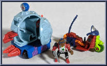 Turtle Transports - Crushin' Slam Bam Combo (with Card) from Teenage Mutant Ninja Turtles - Mini Mutants manufactured by Playmates [Loose]