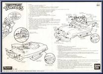 Footcruiser from Teenage Mutant Ninja Turtles - 1989 - Accessories manufactured by Playmates [Instructions]