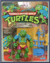 Genghis Frog from Teenage Mutant Ninja Turtles - 1989 - Basic Figures manufactured by Playmates [Front]