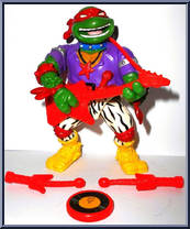 Heavy Metal Raph from Teenage Mutant Ninja Turtles - Rock 'N Rollin' Turtles manufactured by Playmates [Loose]
