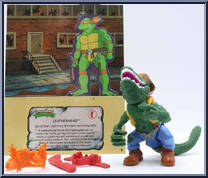 Leatherhead from Teenage Mutant Ninja Turtles - 1989 - Basic Figures manufactured by Playmates [Stand]