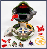 Turtle-Top - Leonardo's Mutant Military Playset (with Cards) from Teenage Mutant Ninja Turtles - Mini Mutants manufactured by Playmates [Loose]
