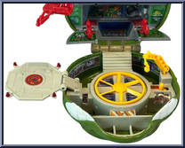 Turtle-Top - Leonardo's Mutant Military Playset (with Cards) from Teenage Mutant Ninja Turtles - Mini Mutants manufactured by Playmates [Loose]