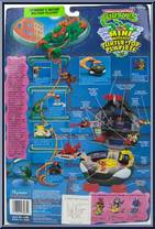 Turtle-Top - Leonardo's Mutant Military Playset (with Cards) from Teenage Mutant Ninja Turtles - Mini Mutants manufactured by Playmates [Back]