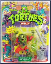Muckman & Joe Eyeball from Teenage Mutant Ninja Turtles - 1990 - Basic Figures manufactured by Playmates [Front]