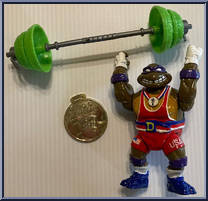 Powerliftin' Don from Teenage Mutant Ninja Turtles - Turtle Games manufactured by Playmates [Loose]
