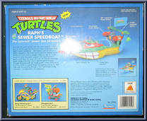 Raph's Sewer Speed Boat from Teenage Mutant Ninja Turtles - 1991 - Accessories manufactured by Playmates [Back]