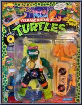 Rappin' Mike from Teenage Mutant Ninja Turtles - Rock 'N Rollin' Turtles manufactured by Playmates [Front]