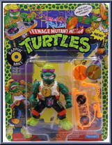 Rappin' Mike from Teenage Mutant Ninja Turtles - Rock 'N Rollin' Turtles manufactured by Playmates [Front]
