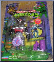 Robotic Rocksteady [Reissue] from Teenage Mutant Ninja Turtles - 1994 - Basic Figures (with Cards) manufactured by Playmates [Front]
