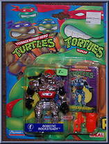 Robotic Rocksteady [Reissue] from Teenage Mutant Ninja Turtles - 1994 - Basic Figures (with Cards) manufactured by Playmates [Front]