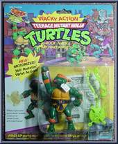 Rock 'N Roll Michaelangelo from Teenage Mutant Ninja Turtles - Wacky Action manufactured by Playmates [Front]