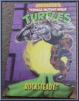 Rocksteady [Reissue] from Teenage Mutant Ninja Turtles - 1994 - Basic Figures (with Cards) manufactured by Playmates [Card]