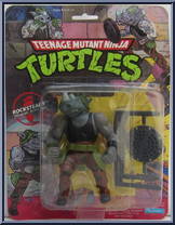 Rocksteady (Soft Head) from Teenage Mutant Ninja Turtles - 1988 - Basic Figures manufactured by Playmates [Front]