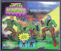 Mutatin' Rocksteady from Teenage Mutant Ninja Turtles - Mutations manufactured by Playmates [Front]