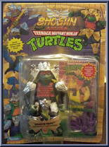 Shogun Raph (Silver Armor with Card) from Teenage Mutant Ninja Turtles - Shogun Turtles manufactured by Playmates [Front]