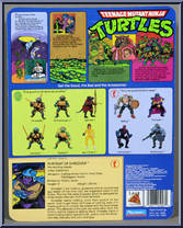 Shredder from Teenage Mutant Ninja Turtles - 1988 - Basic Figures manufactured by Playmates [Back]