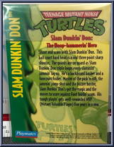 Slam Dunkin' Don (White Shirt) from Teenage Mutant Ninja Turtles - Sewer Sports Allstar Turtles manufactured by Playmates [Card]