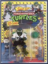 Slap Shot Leo from Teenage Mutant Ninja Turtles - Sewer Sports Allstar Turtles manufactured by Playmates [Front]
