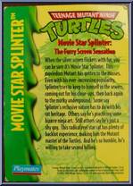 Movie Star Splinter [Reissue] from Teenage Mutant Ninja Turtles - Movie Star Turtles manufactured by Playmates [Card]