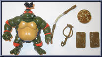 Sumo Michaelangelo  from Teenage Mutant Ninja Turtles - Sumo Turtles (with Coins) manufactured by Playmates [Loose]