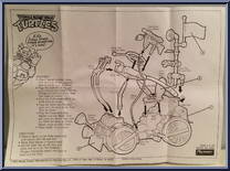 Toilet Taxi from Teenage Mutant Ninja Turtles - 1990 - Accessories manufactured by Playmates [Instructions]