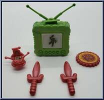 Toon Raph with Head Spinnin' Action from Teenage Mutant Ninja Turtles - Toon Turtles manufactured by Playmates [Loose]