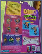 Tricera Mike from Teenage Mutant Ninja Turtles - Dino Turtles manufactured by Playmates [Back]