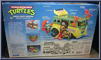 Turtle Party Wagon (Mutant Attack Van) from Teenage Mutant Ninja Turtles - 1989 - Accessories manufactured by Playmates [Back]