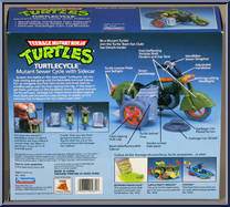 Turtlecycle from Teenage Mutant Ninja Turtles - 1989 - Accessories manufactured by Playmates [Back]