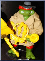 Undercover Raph from Teenage Mutant Ninja Turtles - Undercover Turtles (with Cards) manufactured by Playmates [Loose]