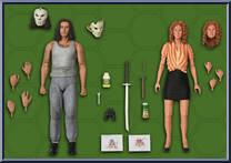 Casey Jones / April O'Neil from Teenage Mutant Ninja Turtles - 1990 Movie - Basic Series manufactured by Neca [Loose]