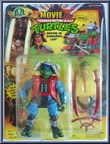Samurai Leo from Teenage Mutant Ninja Turtles - 1993 Movie III - Basic Series manufactured by Playmates [Front]