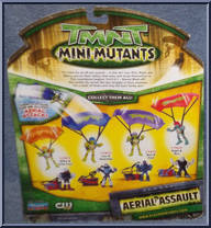 Aerial Assault (Leo & Shredder) from Teenage Mutant Ninja Turtles - 2007 Movie - Mini Mutants manufactured by Playmates [Back]