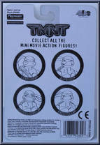 Leonardo from Teenage Mutant Ninja Turtles - 2007 Movie - Mini manufactured by Playmates [Back]