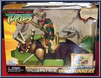Dino Runners: Triceratops with Raphael from Teenage Mutant Ninja Turtles - Animated - Paleo Patrol: 2-Pack manufactured by Playmates [Front]