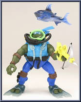 Leonardo from Teenage Mutant Ninja Turtles - Animated - Deep Divin' manufactured by Playmates [Loose]
