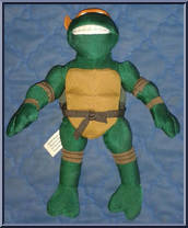 Michelangelo (13" Scale) from Teenage Mutant Ninja Turtles - Animated - Plush manufactured by Playmates [Loose]