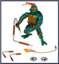 Mike from Teenage Mutant Ninja Turtles - Animated - Combat Warriors manufactured by Playmates [Loose]