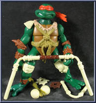 Michaelangelo from Teenage Mutant Ninja Turtles - Animated - Paleo Patrol manufactured by Playmates [Loose]