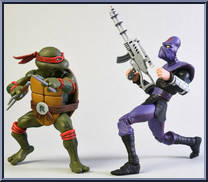 Raphael vs Foot Soldier from Teenage Mutant Ninja Turtles - Classic Cartoon - Multi-Packs manufactured by Neca [Loose]