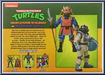 Samurai Adventure Michelangelo and Space Adventure Donatello from Teenage Mutant Ninja Turtles - Classic Cartoon - Multi-Packs manufactured by Neca [Back]