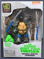 Original Sketch Leonardo from Teenage Mutant Ninja Turtles - Classic Collection - 40th Anniversary manufactured by Playmates [Front]