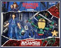 Leonardo / Eleven from Teenage Mutant Ninja Turtles - Classic Collection - Stranger Things manufactured by Playmates [Front]