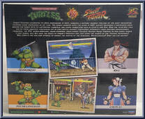 Michelangelo vs Chun-Li from Teenage Mutant Ninja Turtles - Classic Collection - Turtles Vs Street Fighter (35th Anniversary) manufactured by Playmates [Back]